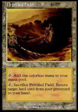 MTG English Petrified Field Light Play Foil Odyssey - Image 1