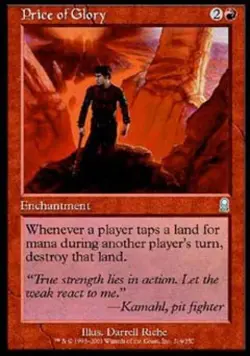 MTG English Price of Glory NM Foil Odyssey - Image 1