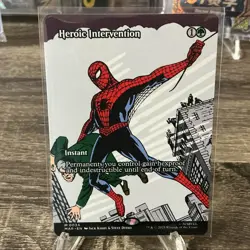 Heroic Intervention (Borderless) 0034 Marvel’s Spider-Man Regular MTG - Image 1