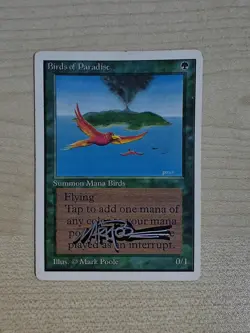 MTG Birds of Paradise Unlimited Signed - Image 1