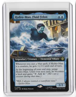 MTG Marvel Hydro-Man, Fluid Felon - Non Foil Extended Art - Marvel's Spider-Man - Image 1