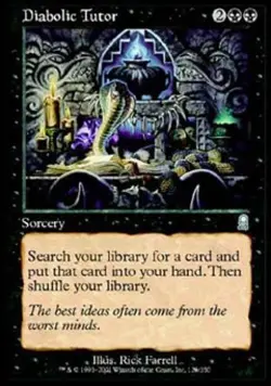 MTG English Diabolic Tutor NM Normal Odyssey - Image 1