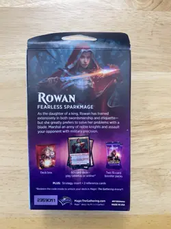 NEW SEALED MTG Magic The Gathering ROWAN Fearless Sparkmage Planeswaker Deck - Image 2