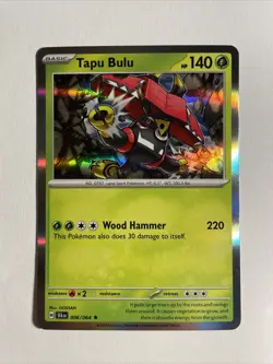 1x Shrouded Fable Pokemon Tapu Bulu Holo Englisch NM/M Pokemon - Image 1