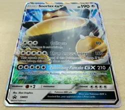 Snorlax GX SM05 - Sun & Moon Black Star Promo - Pokemon TCG Card NM Condition - Image 2