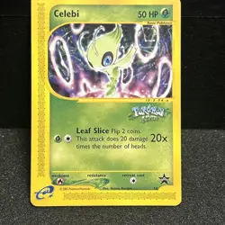 POKEMON BLACK STAR PROMO CELEBI #50 Pokemon 4 Ever Stamp LP-NM - Image 1