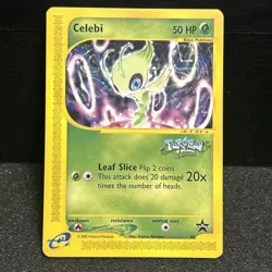 POKEMON BLACK STAR PROMO CELEBI #50 Pokemon 4 Ever Stamp LP-NM - Image 2