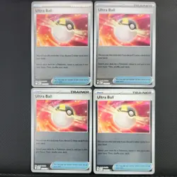 4x Ultra Ball 131/132 Reverse Holo Mega Evolution English MEG NM EN X4 Pokemon - Image 1