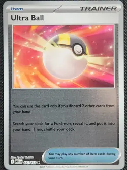 4x Ultra Ball 131/132 Reverse Holo Mega Evolution English MEG NM EN X4 Pokemon - Image 2