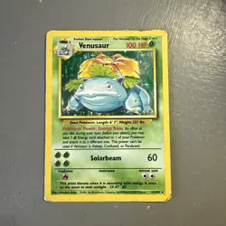 Venusaur Holo 015/102 Base Set Holo Pokemon TCG - Image 1