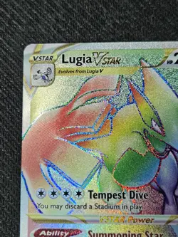 Lugia VSTAR 202/195 - Rainbow Secret Rare - Pokemon Silver Tempest - NM - Image 2