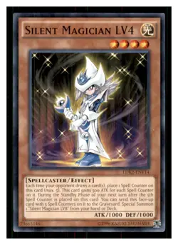Yugioh Silent Magician LV4 LDK2-ENY14 Legendary Decks II LP - Image 1