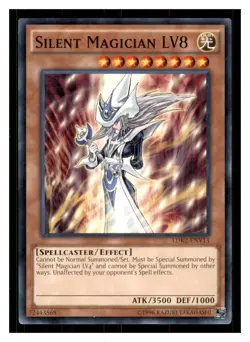 Yugioh Silent Magician LV8 LDK2-ENY13 Legendary Decks II LP - Image 1