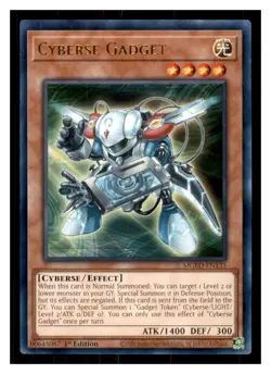 Yugioh Cyberse Gadget MGED-EN135 Rare Maximum Gold: El Dorado LP - Image 1