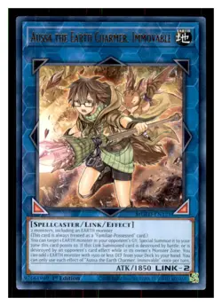 Yugioh Aussa the Earth Charmer, Immovable MGED-EN121 Rare LP - Image 1