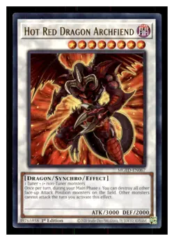 Yugioh Hot Red Dragon Archfiend MGED-EN067 Rare Maximum Gold: El Dorado LP - Image 1
