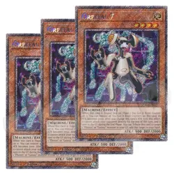 Yugioh - Orbital 7 x 3 - 1st Edition Platinum Secret Rare NM - Free Holo - Image 1