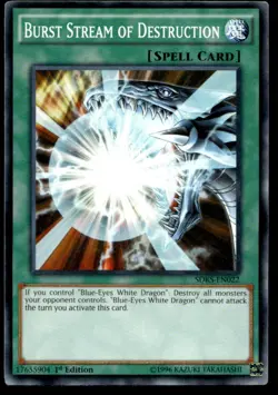 Burst Stream of Destruction Structure Deck: Seto Kaiba SDKS-EN022 MP YuGiOh TCG - Image 1