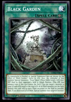 Black Garden Legendary Duelists: Sisters of the Rose LED4-EN032 MP YuGiOh TCG | - Image 1