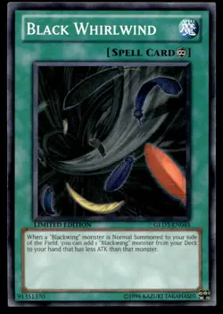 Black Whirlwind Gold Series 3 GLD3-EN045 MP YuGiOh TCG | Buy 10 Get 10 Free - Image 1