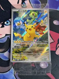 Pokemon TCG Pikachu SVP 027 Paldea Evolved Black Star Promo New Sealed - Image 1
