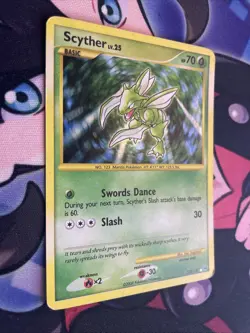 Pokemon Card: Scyther HOLO 130/127 Platinum Set Secret Ultra Rare! Mp - Image 2