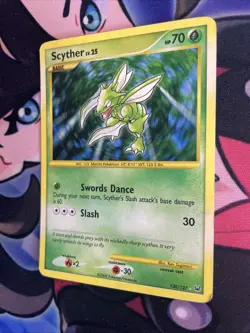 Pokemon Card: Scyther HOLO 130/127 Platinum Set Secret Ultra Rare! Mp - Image 3