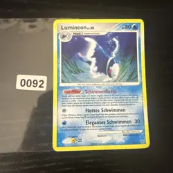 Lumineon 4/100 Rare Holo/Shiny Pokemon Card - Stormfront 2008 Card LP - Image 1