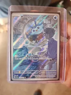 Pokemon TCG Mantyke Card 189/182 Sv04: Paradox Rift NM/Mint - Image 1