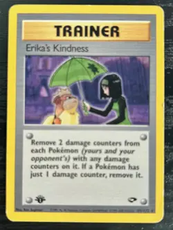 Pokemon TCG | Erika's Kindness 103/132 | Gym Challenge 1st Edition | MP - Image 1