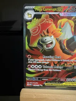 MEGA CAMERUPT EX - 156/132 Mega Evolution NM - Ultra Rare - Pokemon TCG Card - Image 2