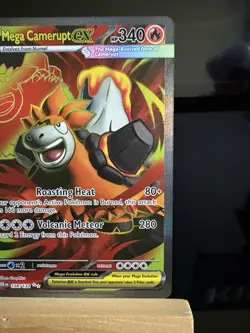 MEGA CAMERUPT EX - 156/132 Mega Evolution NM - Ultra Rare - Pokemon TCG Card - Image 3