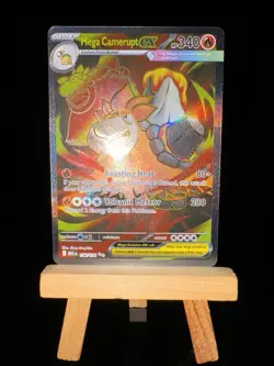 MEGA CAMERUPT EX - 156/132 Mega Evolution NM - Ultra Rare - Pokemon TCG Card - Image 4