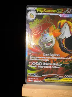 MEGA CAMERUPT EX - 156/132 Mega Evolution NM - Ultra Rare - Pokemon TCG Card - Image 5