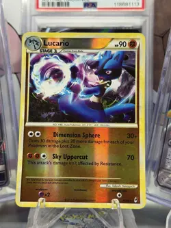 Lucario - 14/95 English Pokemon Call of Legends Reverse Holo Rare MP - Image 2