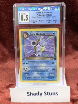 Dark Blastoise 1st Edition 20/82 - Pokemon WOTC - Team Rocket - CGC 8.5 - Image 1