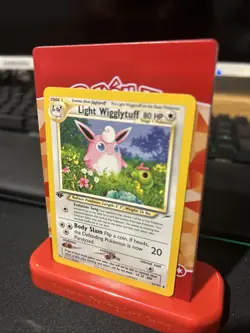 Pokemon TCG Light Wigglytuff Neo Destiny 1st Edition Uncommon Card 54/105 - Image 1