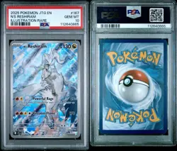 N's Reshiram 167/159 Illustration Rare Pokemon S&V: Journey Together PSA 10 Gem - Image 3