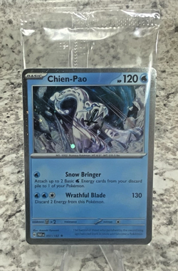 Pokemon Paradox Rift Chien-Pao 057/182 Holo Sealed Promo Exclusive Knockout Box! - Image 1