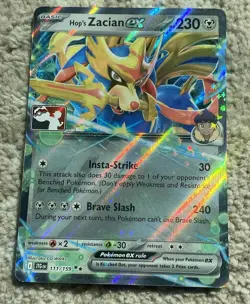 Play! Pokemon Prize Pack Series 7 Journey Together 111/159 Hop's Zacian ex - Image 1