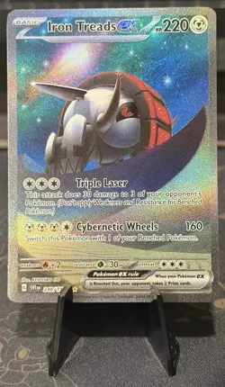 Pokemon TCG Iron Treads EX Scarlet & Violet Base Set Holo Card 248/198 - Image 1