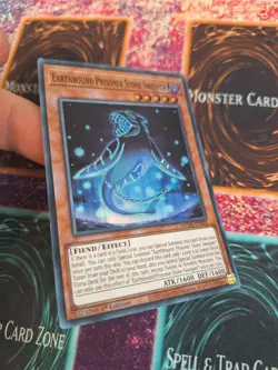 Yu-Gi-Oh! Earthbound Prisoner Stone Sweeper MZMI-EN029 Super 1st Edition NM - Image 2