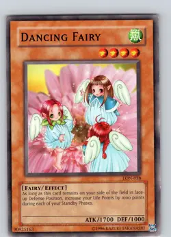 Yu-Gi-Oh TCG Dancing Fairy LON-038 Unlimited Regular Common Card NM - Image 1