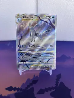 Pokemon TCG Crown Zenith Galarian Gallery Glaceon VSTAR Holo Card GG40/GG70 - Image 1