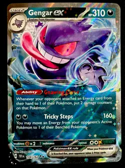 Gengar EX 104/162 NM Temporal Forces Pokemon TCG Double Rare Near Mint Card - Image 1
