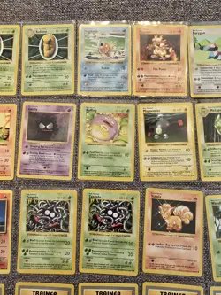 Shadowless 1999 WOTC Pokemon Card Lot (53) Charmander Gastly Porygon Read Below - Image 3