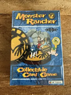 Monster Rancher Collectible Card Game artbox 2000 TECMO Sealed 1st Edition A - Image 1