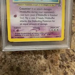 2001 Wobbuffet #16 Neo Discovery Holo Pokemon Card PSA 6 EX-MT Fresh Slab! - Image 4