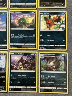 Pokemon Cards Lot Dark Type Rare Seviper Koffing Sneasel Scrafty Malamar Zorua + - Image 5