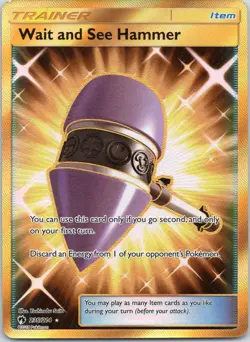 Wait and See Hammer - 236/214 - Pokemon Lost Thunder Sun & Moon Secret Card - Image 1